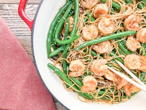 Prawn Stir Fry with Noodles : Cooking With Bliss
