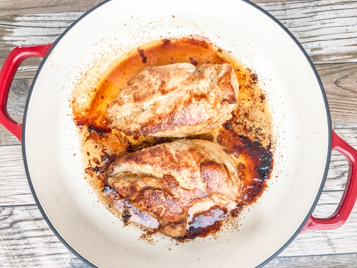Searing Baked Mediterranean Chicken