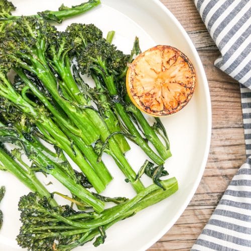 Crispy Oven Roasted Broccolini Cooking With Bliss