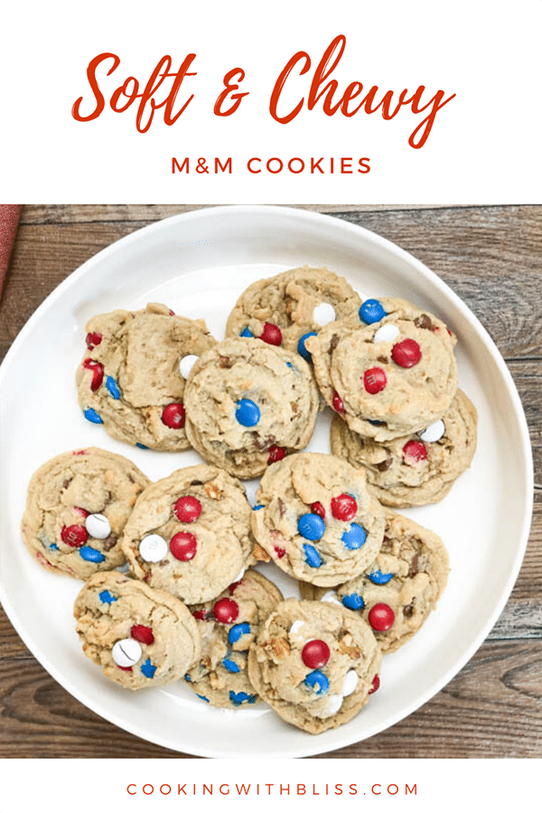 M&M Cookie Recipe - Cooking With Bliss