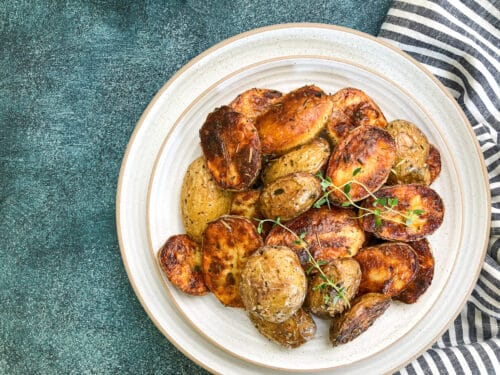 Crispy Oven Roasted Baby Potatoes : Cooking With Bliss