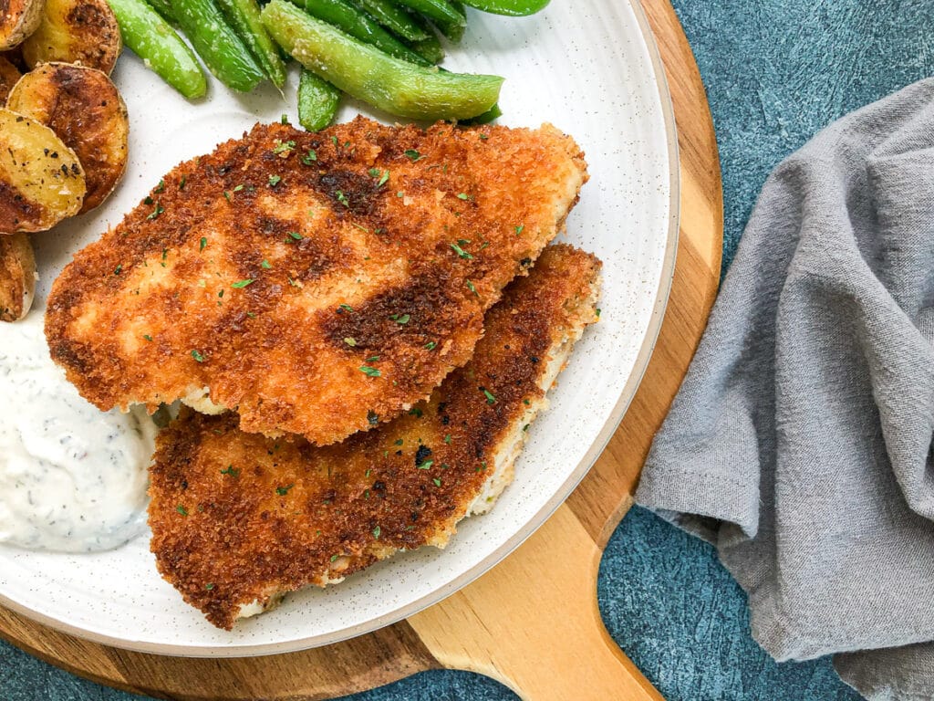 Pan Fried Panko Chicken Breast Cooking With Bliss