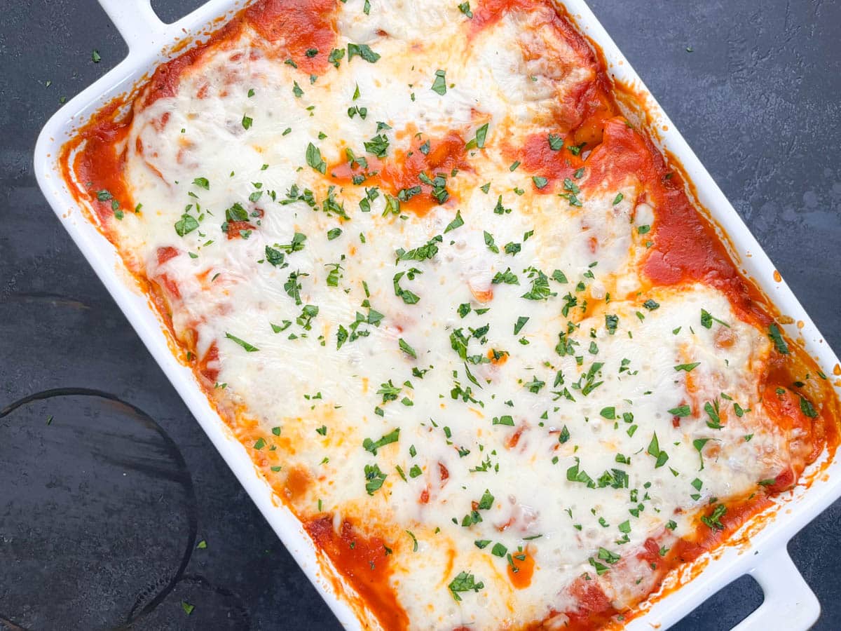 Cheesy Oven Baked Chicken Ravioli Cooking With Bliss